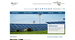 Desktop Screenshot of erneuerbare-energien.de